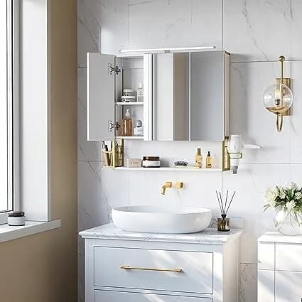 Szafka łazienkowa z oświetleniem Songmics Szafka łazienkowa z oświetleniem Songmics - Songmics Szafki