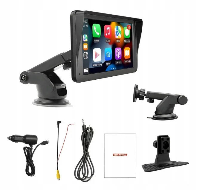 Samochodowe Radio 7" z Android Auto i Apple CarPlay, bezprzewodowe, z wideo Samochodowe Radio 7" z Android Auto i Apple CarPlay, bezprzewodowe, z wideo - Radioodtwarzacze