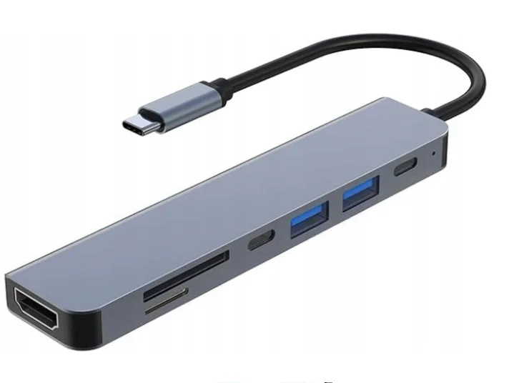 HUB USB C Baolongking – przenośny 8 w 1 HUB USB C Baolongking – przenośny 8 w 1 - Huby USB